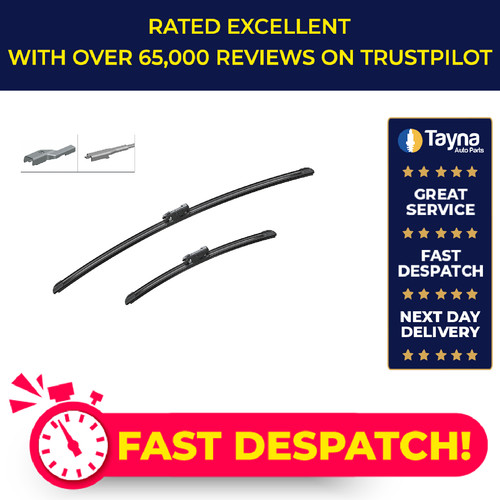 Wiper blades flat - blades, (pair)