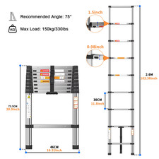 Telescopic ladder stainless - ladder,