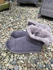 Ugg Australia Naveah Mini Bailey Bow UK 3.5 W5 36 Grey 1012808 Shearling