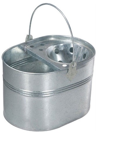 Mop bucket galvanised metal - mop,