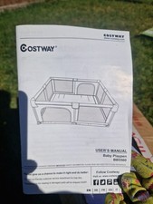 Costway Baby Playpen Light