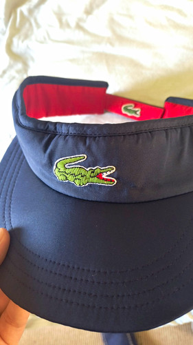 Lacoste golf visor navy - lacoste,