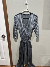 Zara Striped Gray Velvet