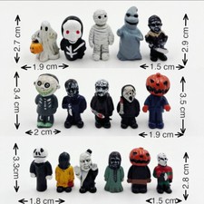 16Pcs Horror Movie Halloween Jackson Freddy 1.37'' Figure Model Toys Doll