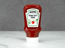 Personalised Tomato Ketchup Sauce bottle Label Vinyl Sticker Gift - UVS