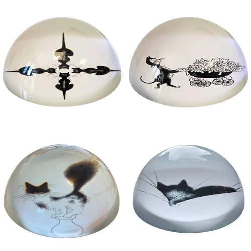 Dubout cats paperweights cat - cats,