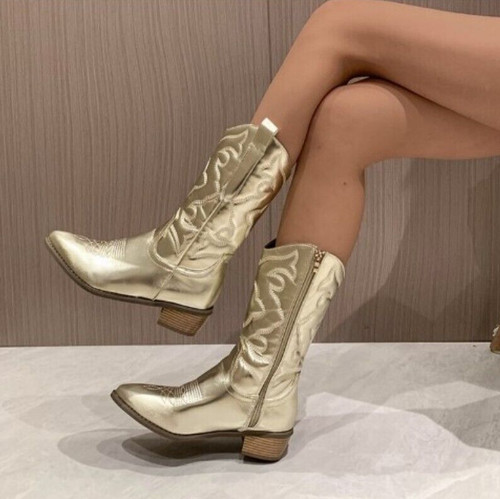 Cowboy boots mid calf ladies - boots,