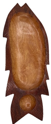 Hand carved wood - wood, dish