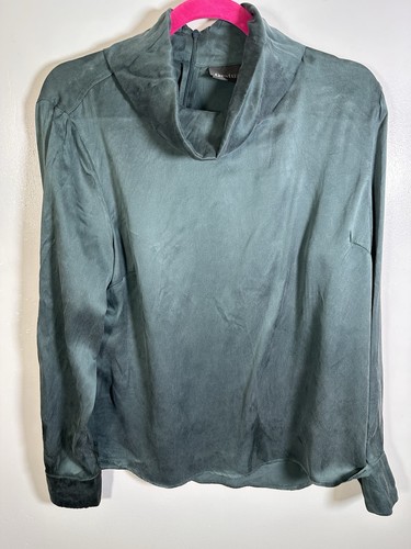 Silk roll neck blouse - silk, 14