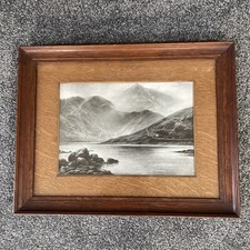 Snowdon From Llyn Llydaw Vintage Framed Print