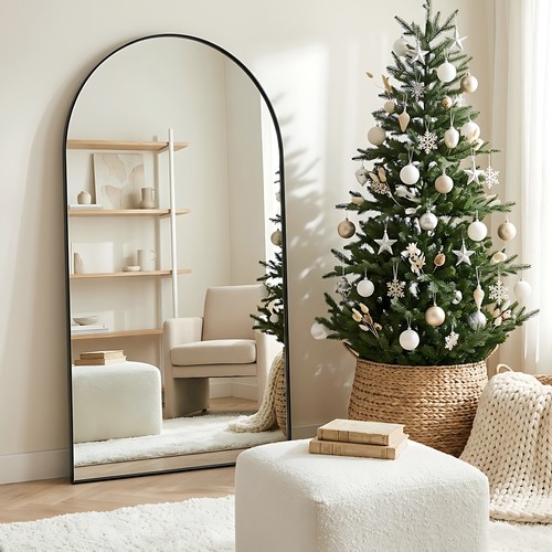 Black wall mounted arched - black,