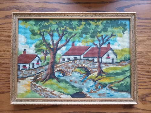 Framed tapestry picture - framed,