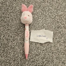 Piglet Winnie the Pooh & Friends Spring Plush Head Pen Disneyland Paris used