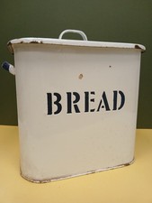 Vintage Enamel Bread Bin