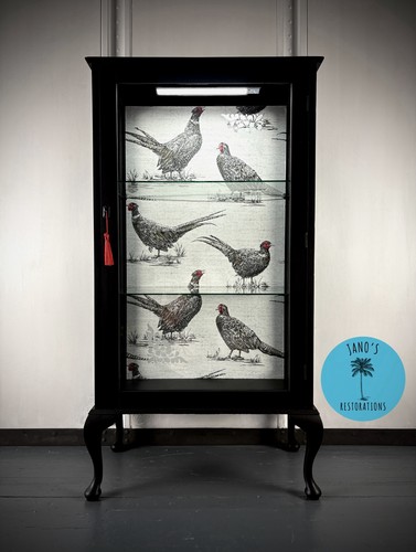 Black pheasant vintage glass - black,