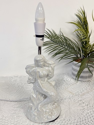Ceramic mermaid table lamp - mermaid,