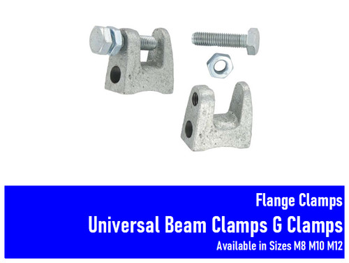 Flange clamp universal - flange, beam