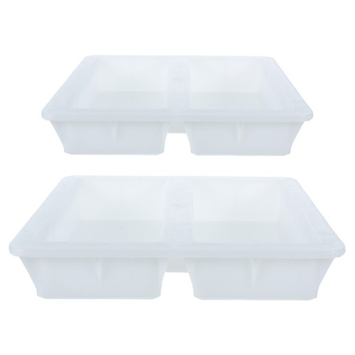 Reusable white plastic brick - white,