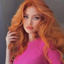 Ginger wavy wigs for - ginger, women