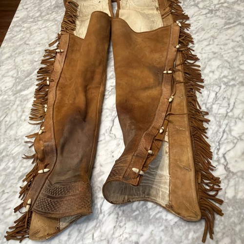 Vintage saddlery chaps brown - vintage,