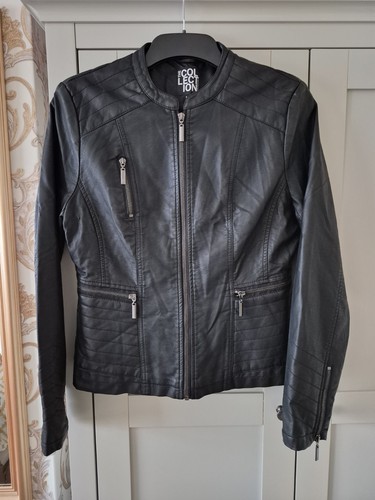 Leather look biker style - look,