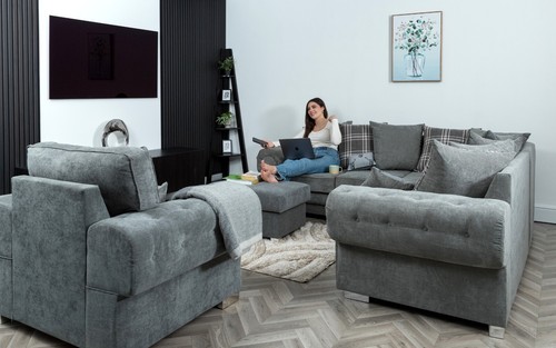 Verona grey corner seater - 5,