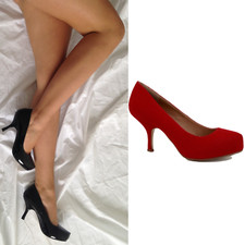 WOMENS LADIES STRAP MID HEEL