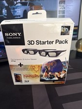 Sony 3D Glasses Bundle Starter kit /Narnia Blu-Ray disc  - Brand New