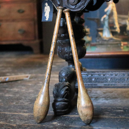 Antique pair wooden indian - antique,