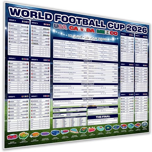 World cup wall chart 2026 - cup,