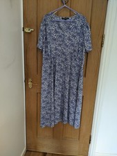 Blue Floral 1940s Style Tea Dress