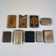 Lot Of 9 Vintage Vesta Cases