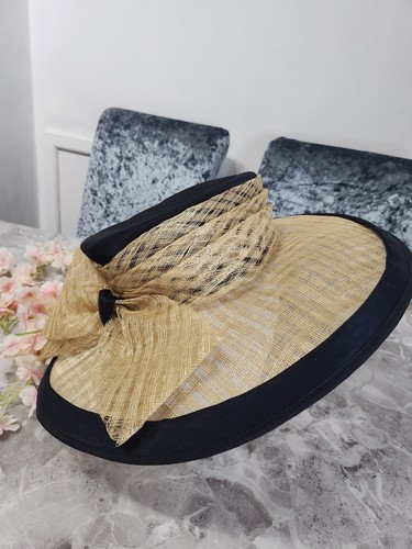 Vintage navy blue - formal, hat