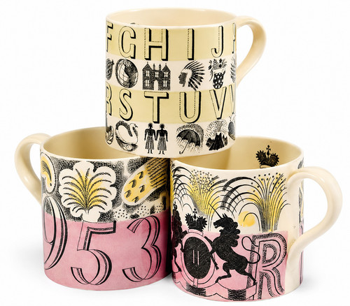 Eric ravilious three mugs - three,