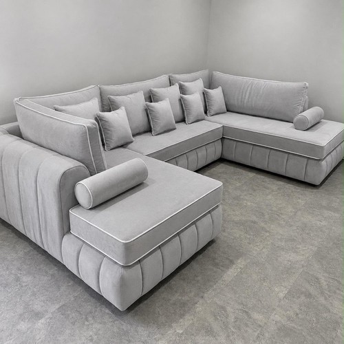 Velvet grey corner - velvet,