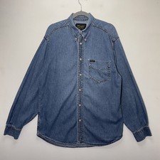 Wrangler denim shirt mens - wrangler,
