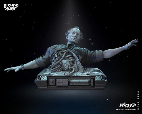 Bishop sculpture 3d - bishop,