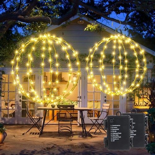 Outdoor christmas ball lights - outdoor,