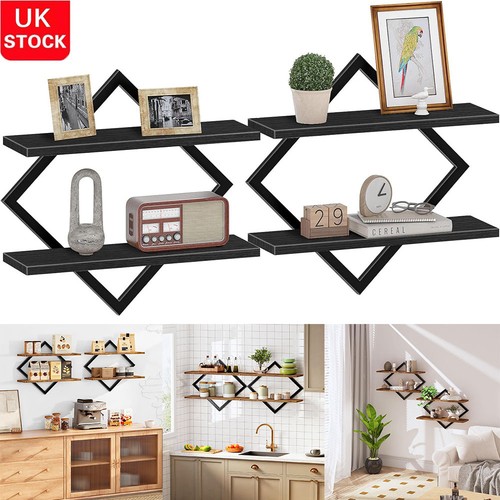 Set wooden floating - set, wall