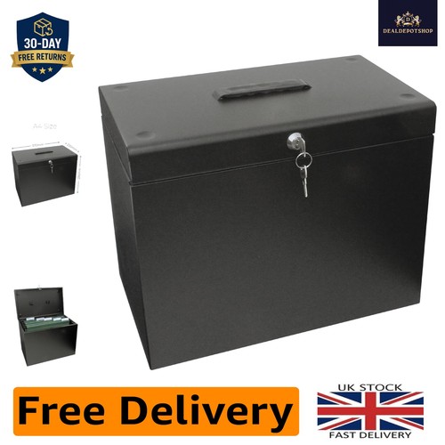 Stylish black steel file - a4,