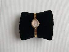 Ever-Swiss 18k Gold Plated Bangle Strap Ladies Swiss Quarts Watch.