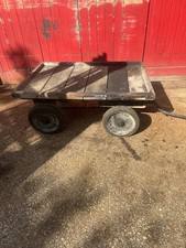 Industrial trolley cart Warehouse Factory Wheeled Bogey Platform 4 Tyre