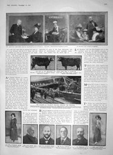 Old Antique Print 1910