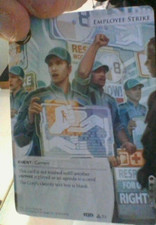 Netrunner LCG Employee Strike Official FFG Alt Art  Card  