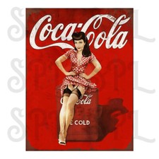 Coca Cola Retro style metal