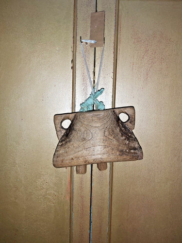Vintage indian wooden cow - vintage,