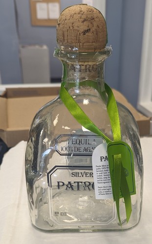 Patron silver tequila - silver, bottle