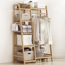 Solid Wooden Clothes Rail Rack