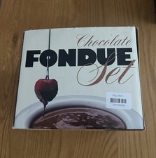 White Ceramic Fondue Pot And