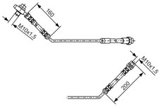 1 987 476 054 BRAKE HOSE BOSCH
